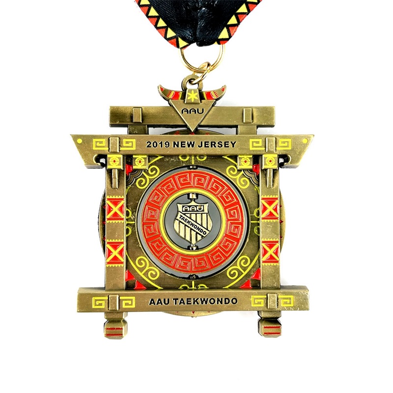 Medalhas de corrida medalhas de metal fundido personalizado kung fu medalha fu medallion