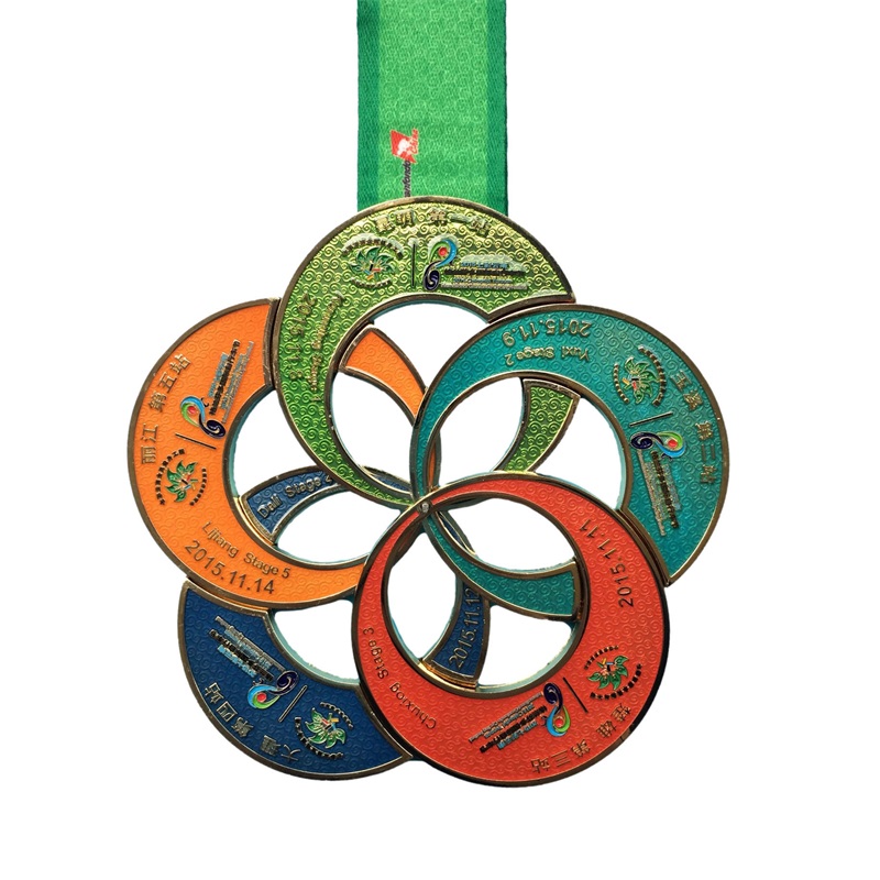 Troféus e medalhas personalizados esportam medalhas de ciclismo militar de ouro Medalha Medalha 3D Medalha Medalha Medalha