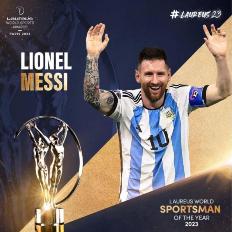 Lionel Messi ganha outro prêmio de Lawrence